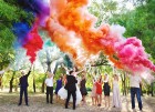Цветной дым для свадьбы в Ханты-Мансийске
